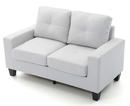 Newbury Modular Loveseat - White