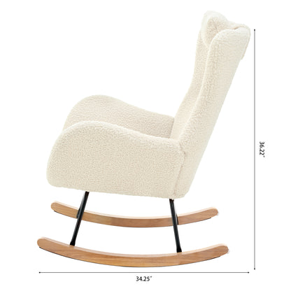 Anton Rocking Chair - Beige