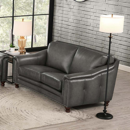 Belfast Top Grain Leather Loveseat