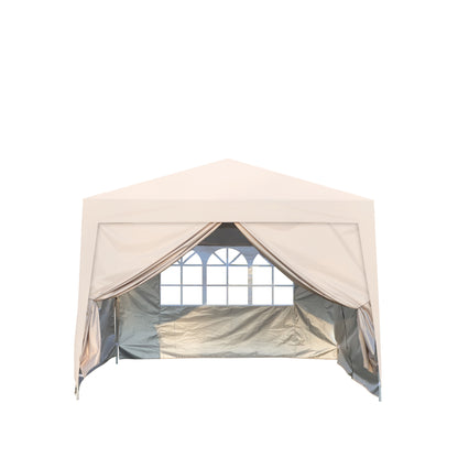 Cami 10 x 10 ft Outdoor Patio Gazebo Canopy Tent - Beige