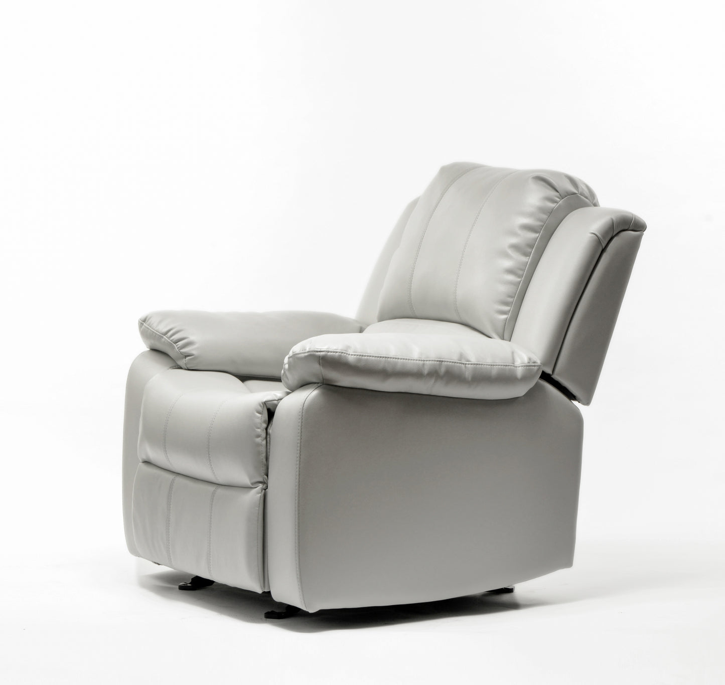 Charlotte Leather Gel Recliner - Ivory