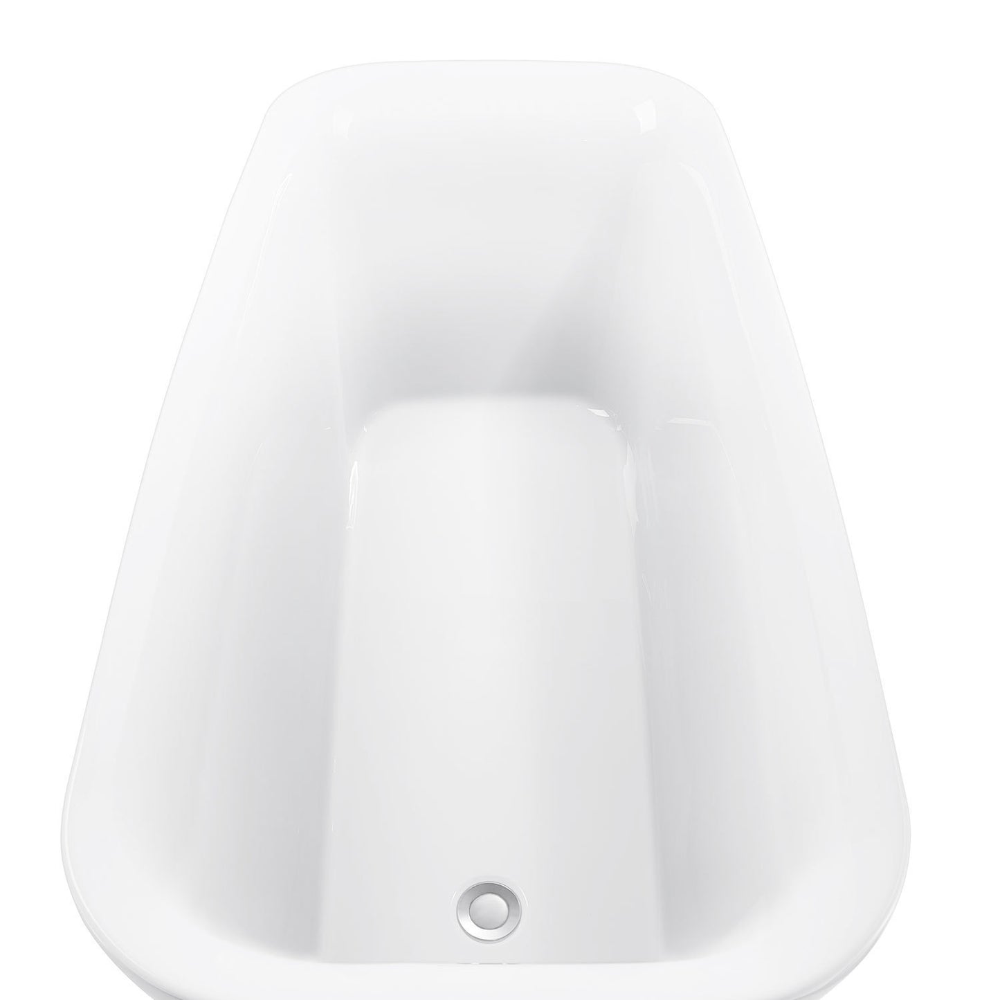 Amir 66" Acrylic Freestanding Soaking Bathtub  - White