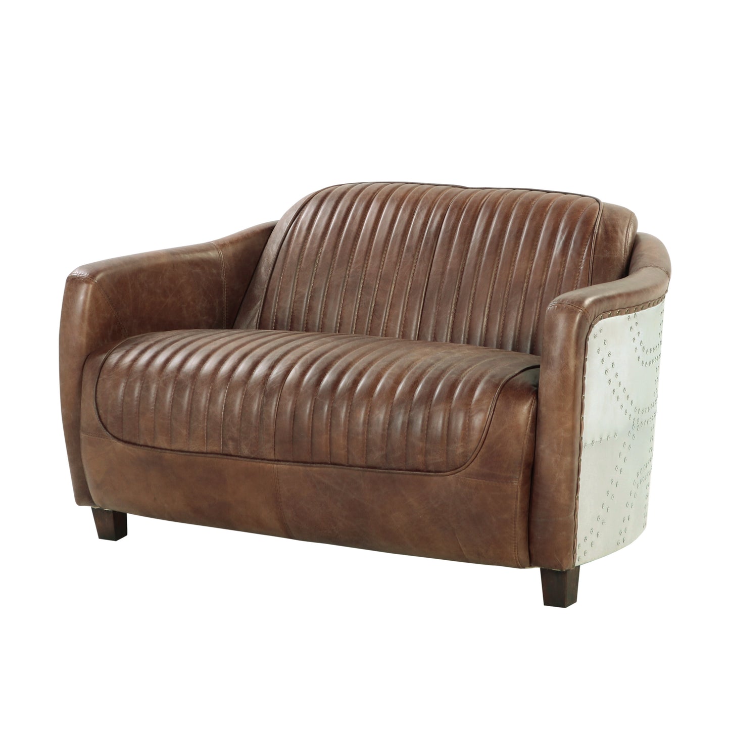 Brancaster Grain Leather Loveseat