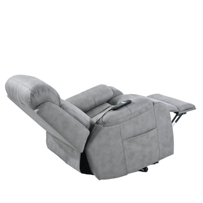 Java Electric Power Lift Fabric Recliner Chair - Light Gray