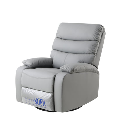 Lexi 360 Degree Swivel Rocking Recliner Chair - Light Gray