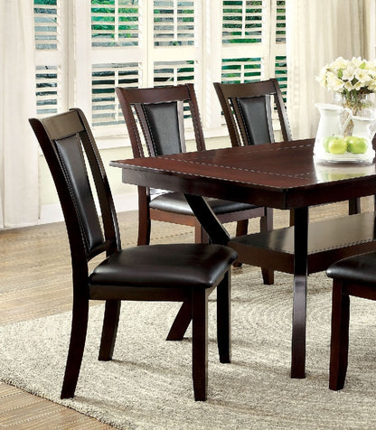 Tricia Dining Wooden Chair  Set of 2 - Cherry+Espresso