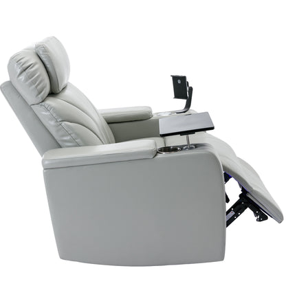 Orbit Power Motion Recliner - Light  Grey