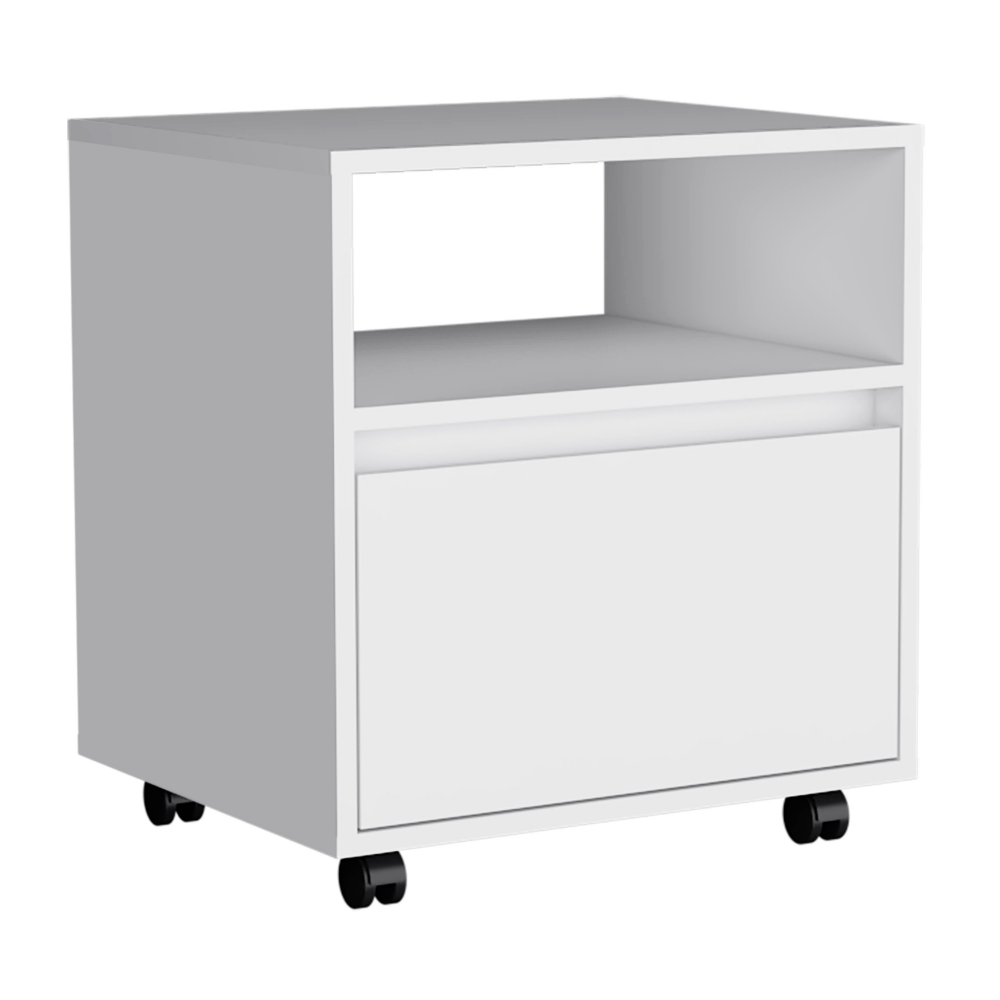 Austin Single Drawer Nightstand - White