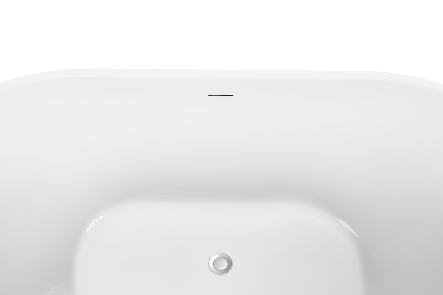 Maya 62" Acrylic Freestanding Soaking Bathtub  - White