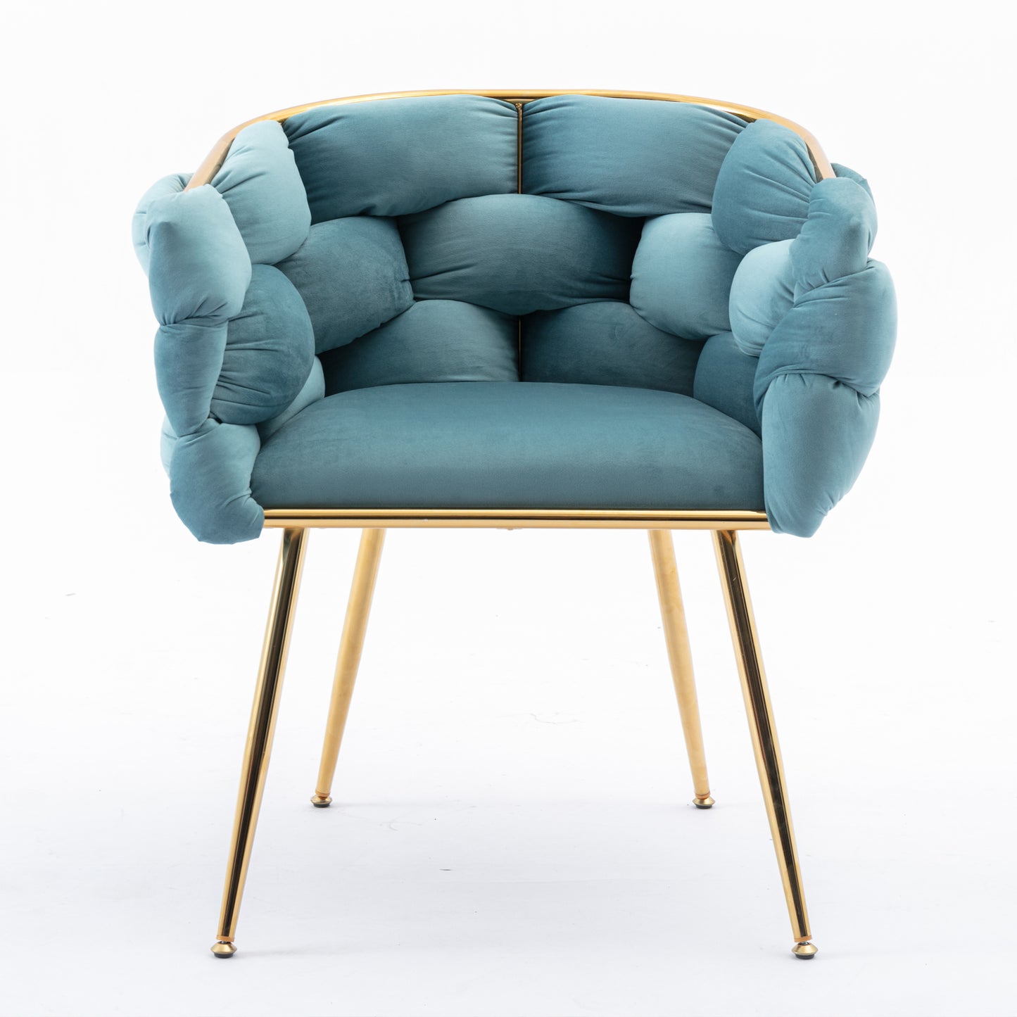 Luna Luxury Modern Velvet Chair - Blue