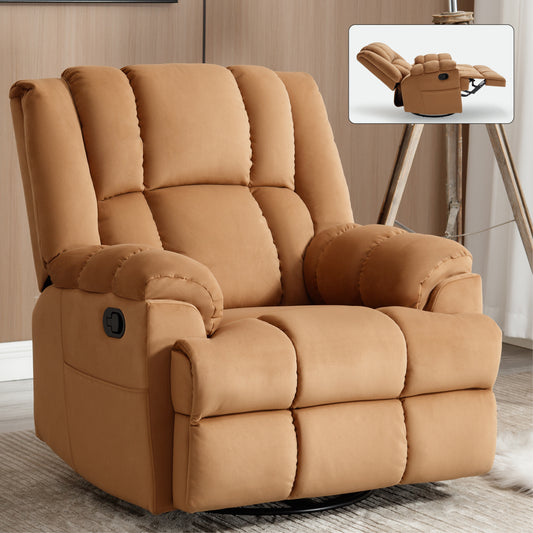 Nash Fabric Manual Recliner Chair - Beige