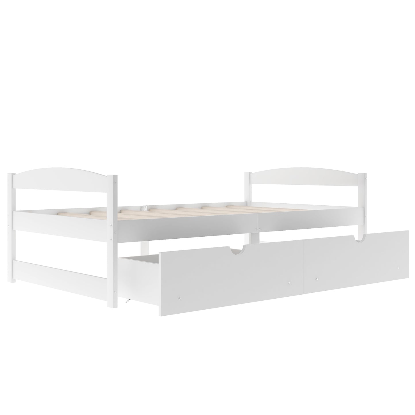 Array Twin Size Daybed with 2 Drawers - White