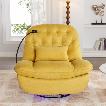 Roxie 270 Degree Swivel Power Recliner with Voice Control - Yellow