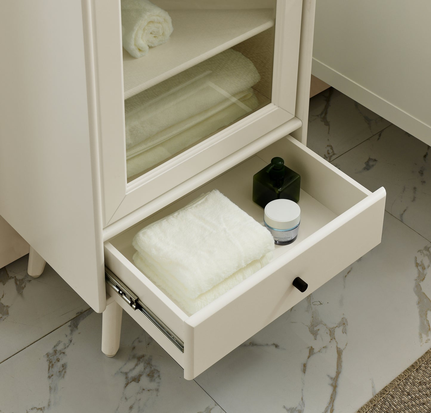 Warner Bathroom Storage Cabinet - White