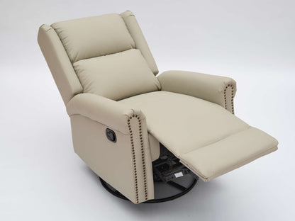 Daniela 360 Swivel Manual Recliner - Beige