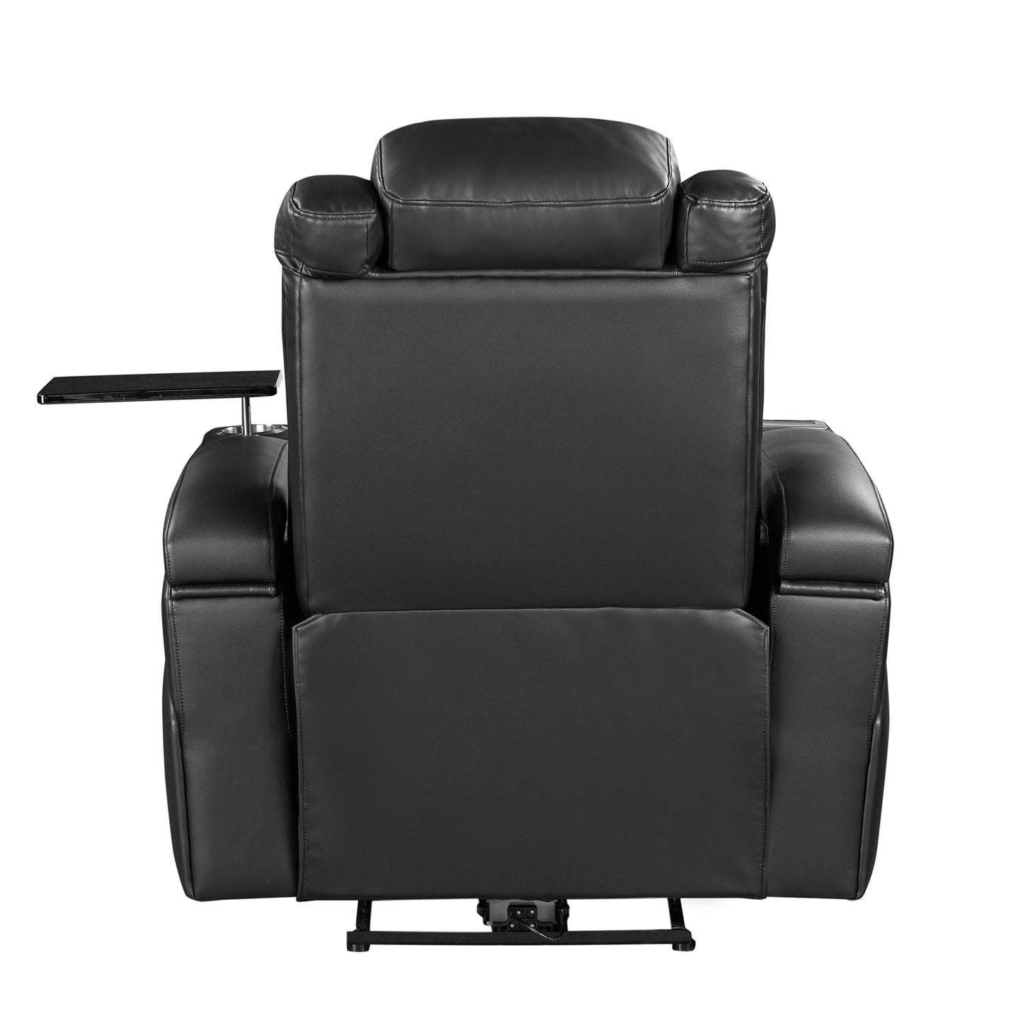 Morris PU Leather Power Recliner - Black