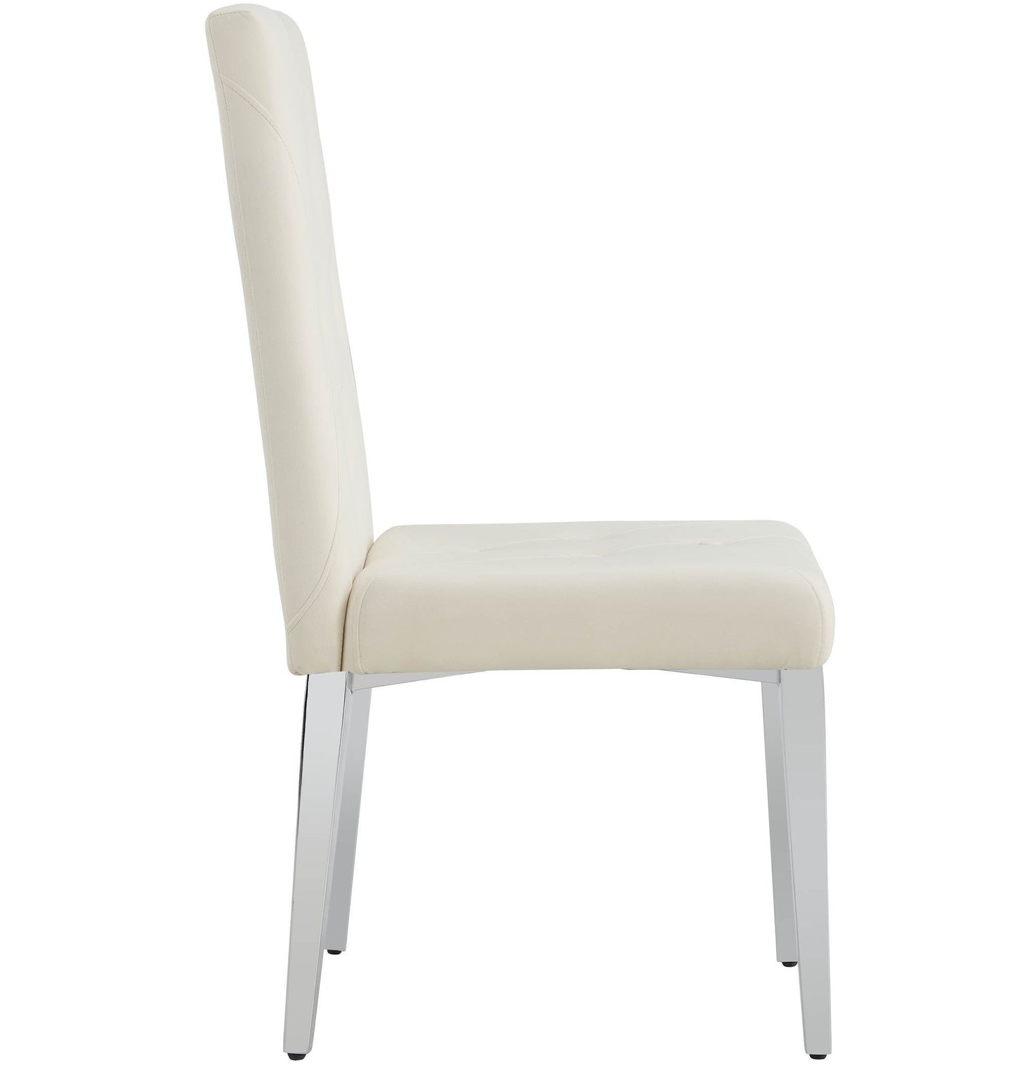 Galvin Velvet Dining Chairs with Metal Legs (Set of 4) - Beige