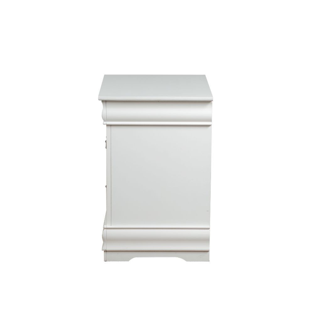 Louis Philippe Nightstand - White