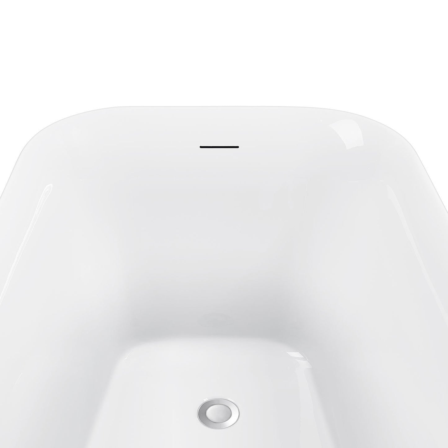 Amir 66" Acrylic Freestanding Soaking Bathtub  - White