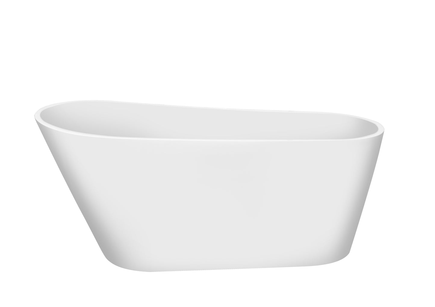 Kriss 79" Acrylic Freestanding Bathtub with Bottom Anti-Slip  - Gloss White