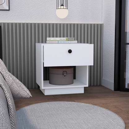 Paris 1 Drawer Nightstand - White