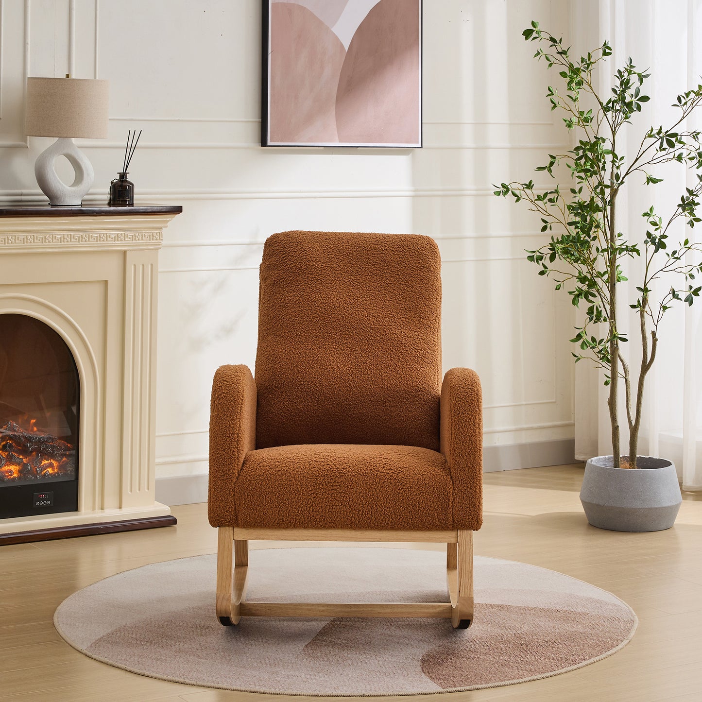 Lester Rocking Chair - Caramel