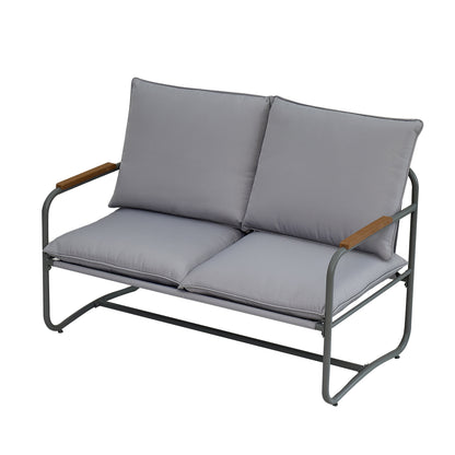 Julio 4 Pc Outdoor Patio Seating Set - Gray