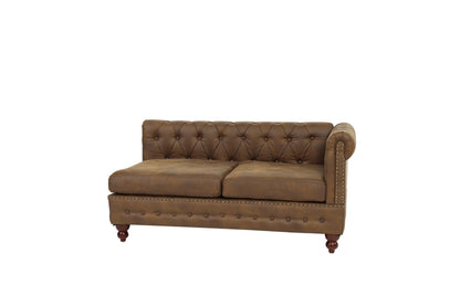 Jaya Reversible One Arm Loveseat - Dark Coffee