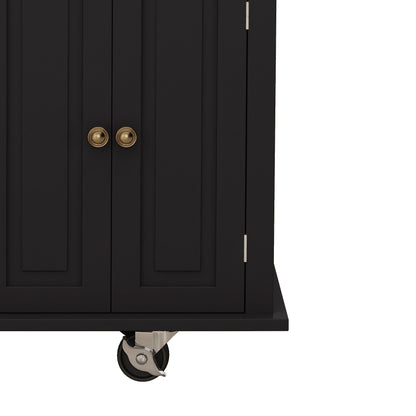 Nexa Kitchen Island Cart - Black