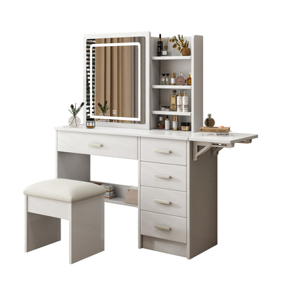 Mora Makeup Vanity Desk Set with Open Shelve