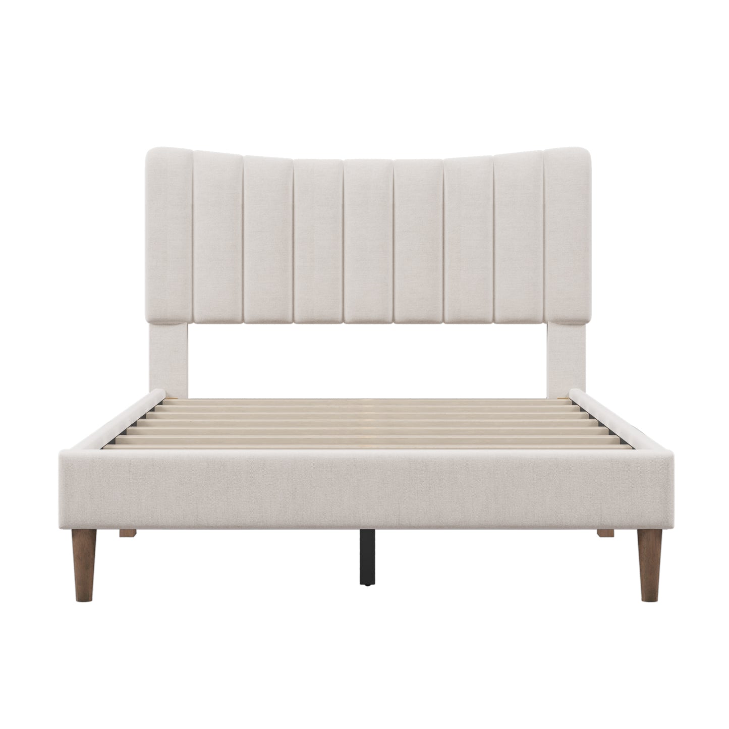 Innocent Full Size Platform Bed Frame - Cream