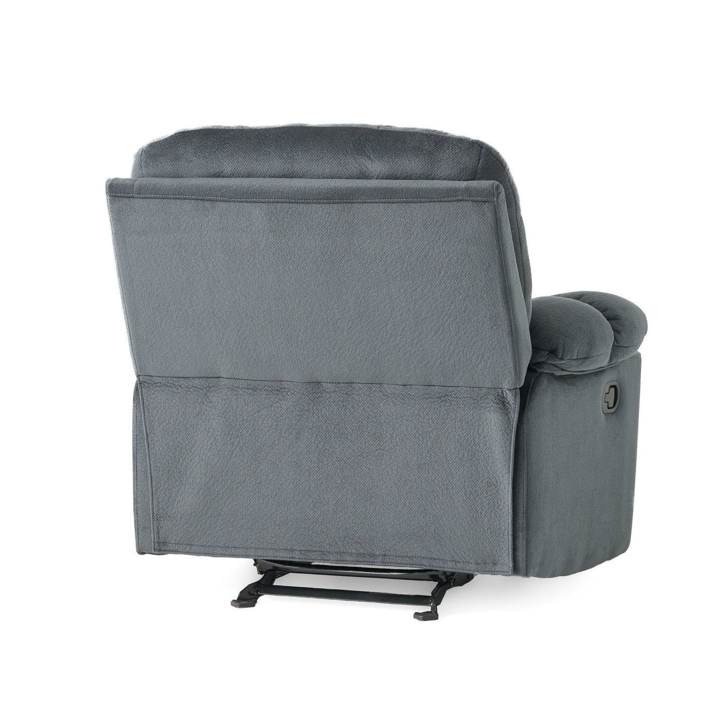 Luxurious Manual Recliner Chair - Silver