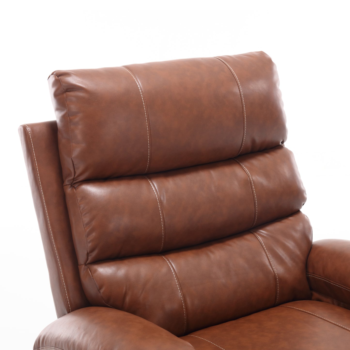 Elias Large Power Lift Recliner Chair with Massage - Brown