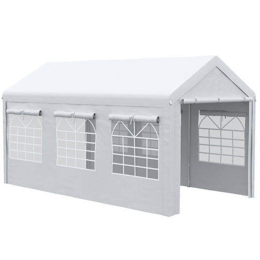 Henso 10 x 20 ft Party Tent and Carport - White