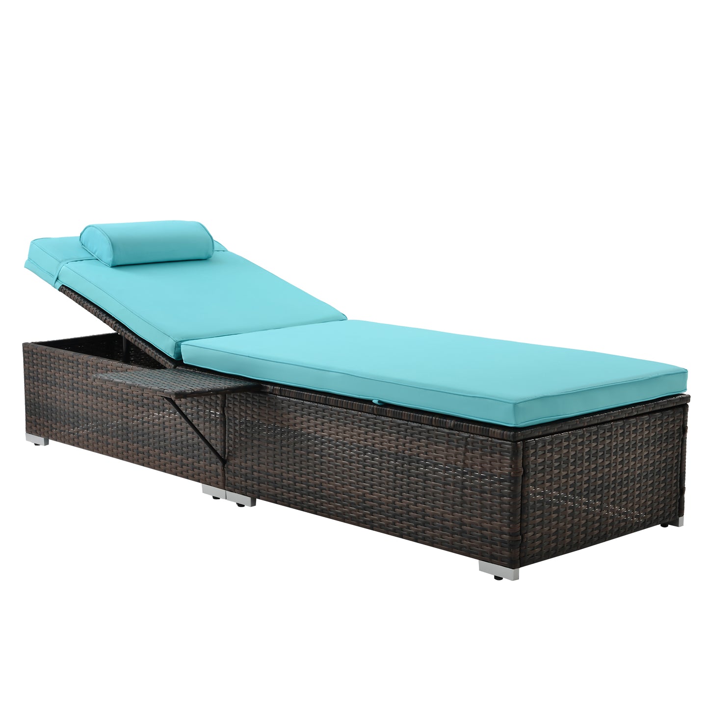 Valencia Outdoor PE Wicker Chaise Lounge  (Set of 2)