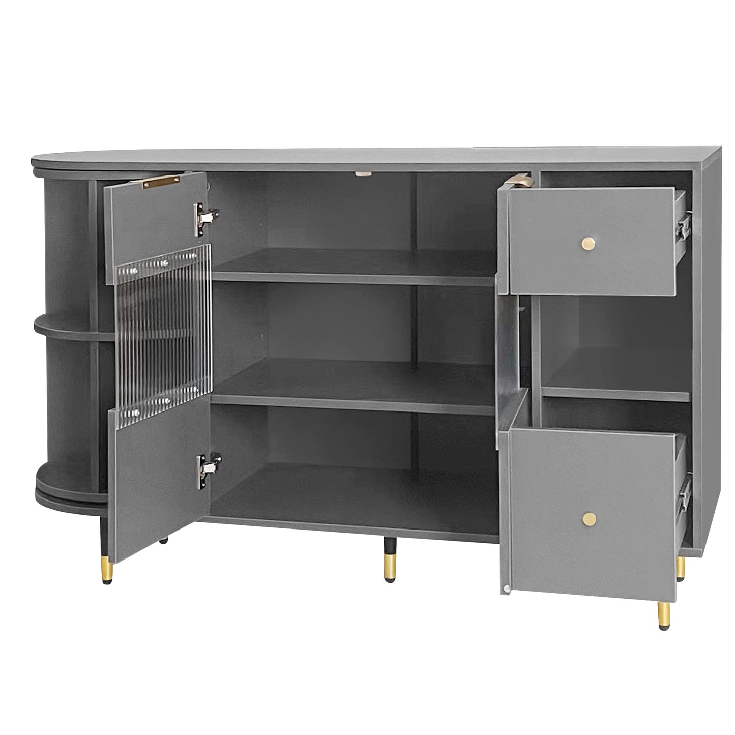 Greta Sideboard Buffet Cabinet - Gray