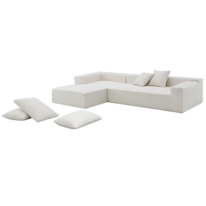 Zoe Modular Sectional Sofa Set - White