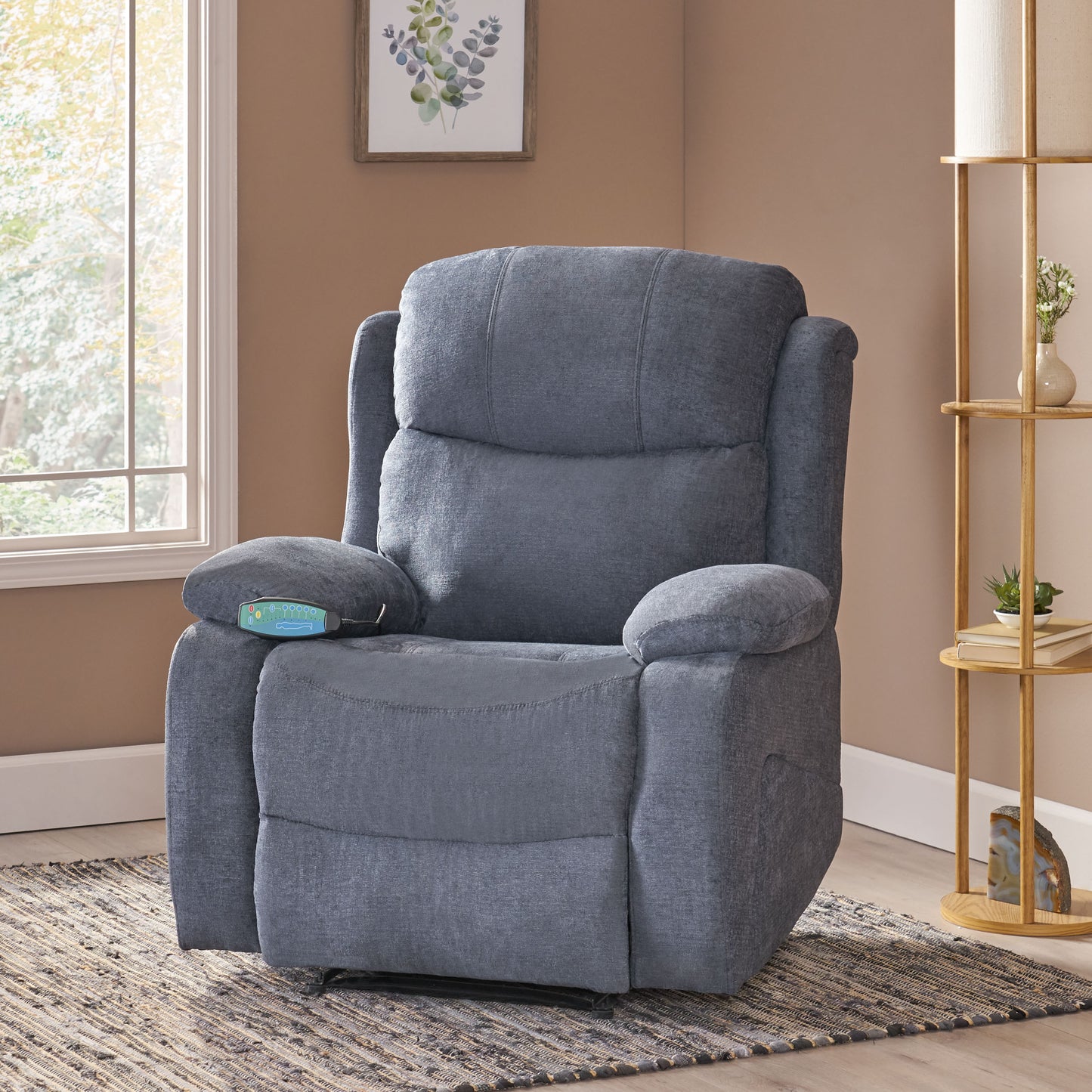 Kramer Massage Recliner Chair - Charcoal