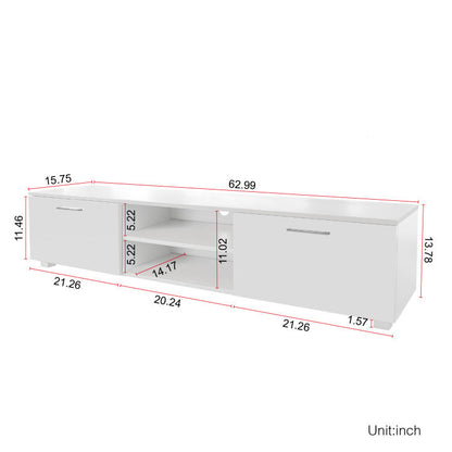 Jared TV Stand Media Console Entertainment Center - White