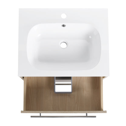 24 Inch Elegant Wall Mounted Bathroom Vanity