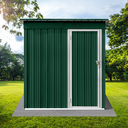 Nister 5 X 4 ft Metal Garden Sheds Outdoor Storage - Green