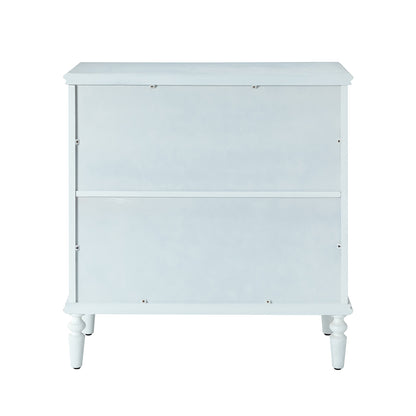 Melampous 2-Door Accent Cabinet - White