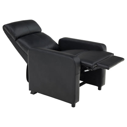 Austin Push-Back Recliner - Black