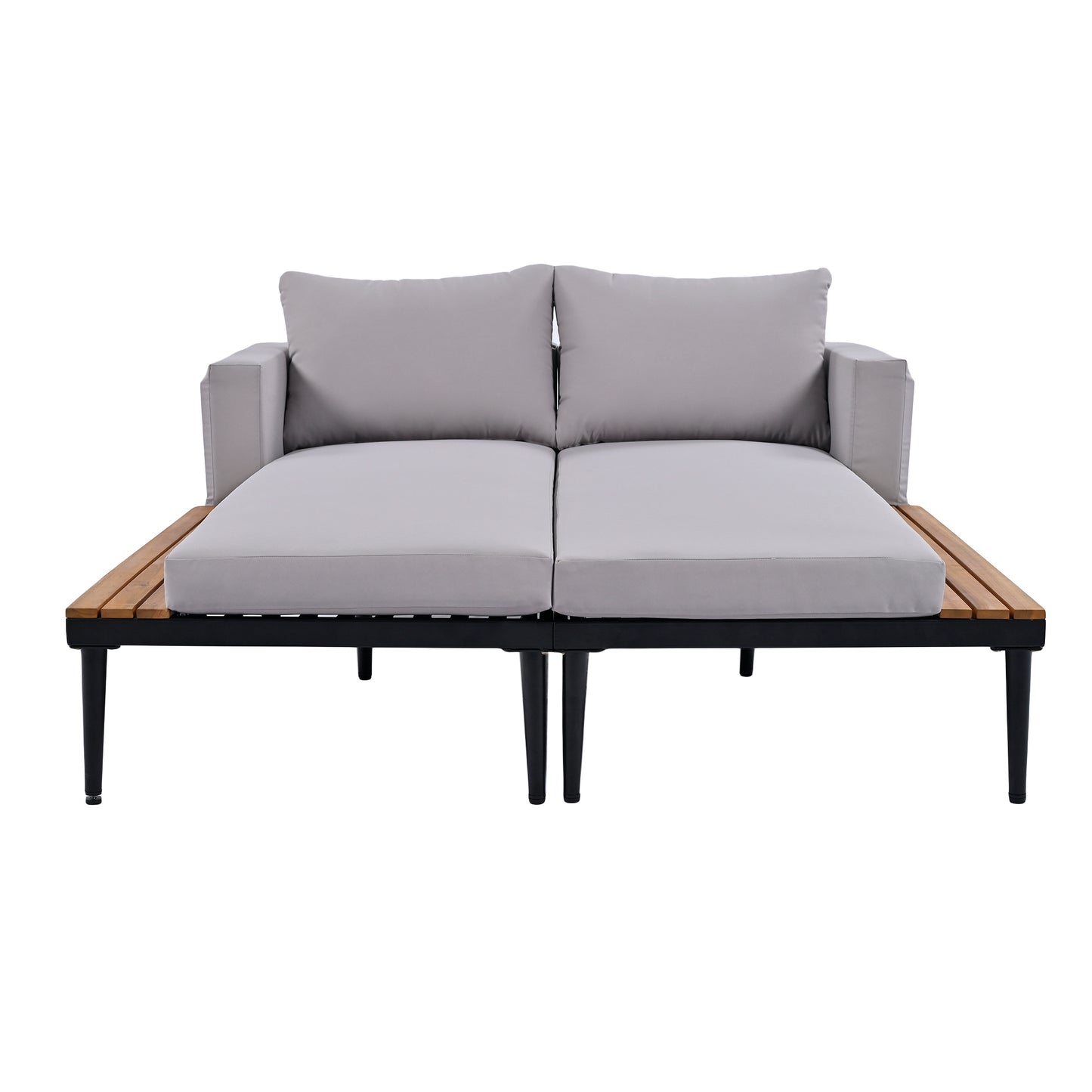 Herta Outdoor Daybed Patio - Gray