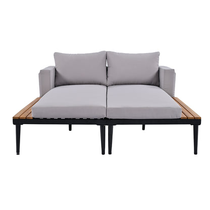 Herta Outdoor Daybed Patio - Gray