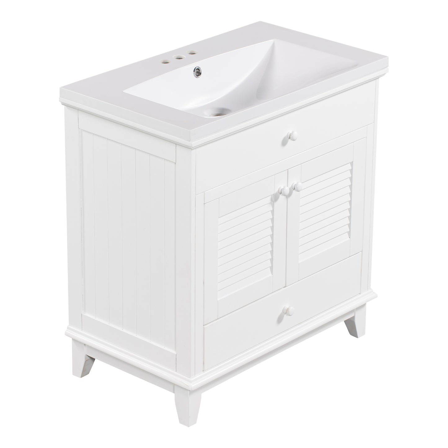 I- Bathroom Vanity - White