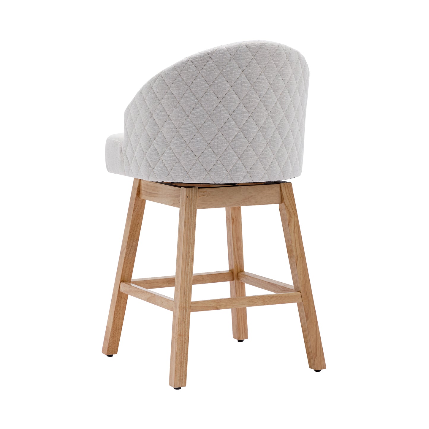 COOLMORE Bar Stools - Beige Set of 2