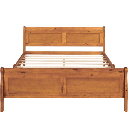 Urban Fusion Queen Size Wood Platform Bed - Oak