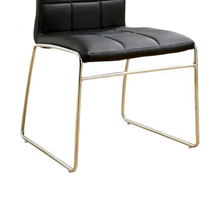 Snyder Leatherette Dining Chairs (Set of 2) - Black