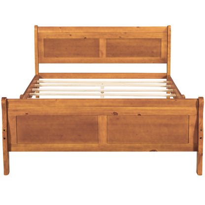 Urban Fusion Full Size Wood Platform Bed - Oak